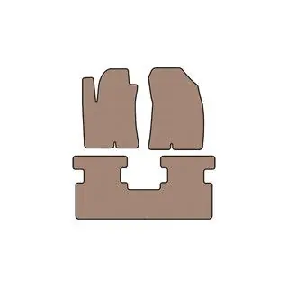 Rubberen automatten Carsuit (geen vierwielaandrijving, beige)
