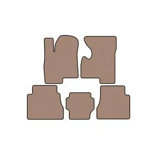 Rubberen automatten Carsuit (Beige) Hummer H2 2002–2009 foto 1