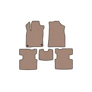 Rubberen automatten Carsuit (Beige) foto 1