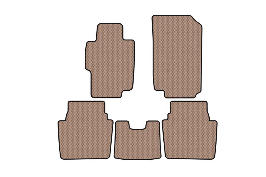 Honda Accord VII 2002–2007 Rubberen automatten Carsuit (SD, beige) Image