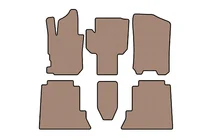 Honda FR-V 2004–2009 Rubberen automatten Carsuit (Beige) foto 1