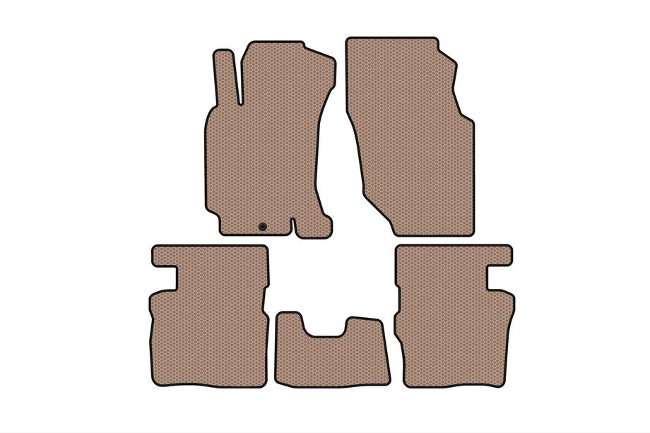 Honda HR-V 1998–2006 Rubberen automatten Carsuit (5-deurs, beige) Image