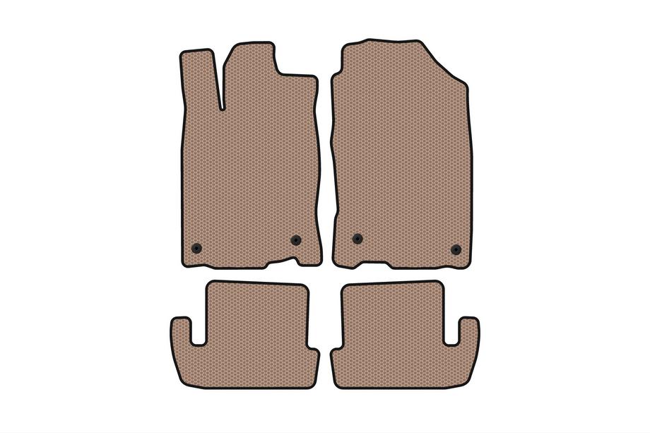 Honda CR-Z Rubberen automatten Carsuit (Beige) Image