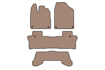 Honda Pilot 2015–2022 Carsuit rubberen automatten voor het interieur (3 rijen, beige) foto 1