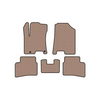 Rubberen automatten Carsuit (Beige) foto 1