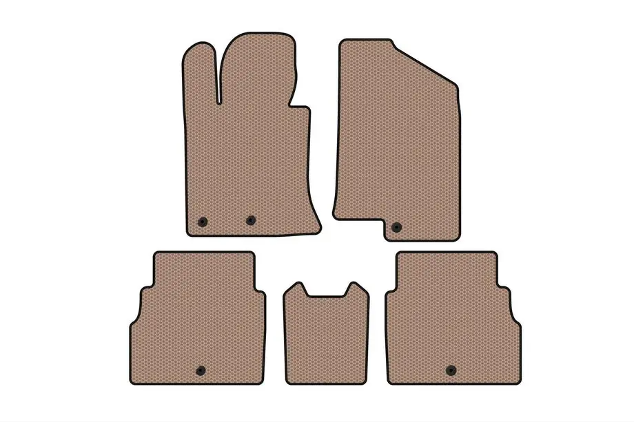 Hyundai Sonata YF 2010–2014 Rubberen automatten Carsuit V2 (beige) Image