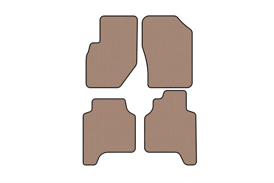 Hyundai Terracan 2001–2007 Rubberen automatten Carsuit (Beige) Image