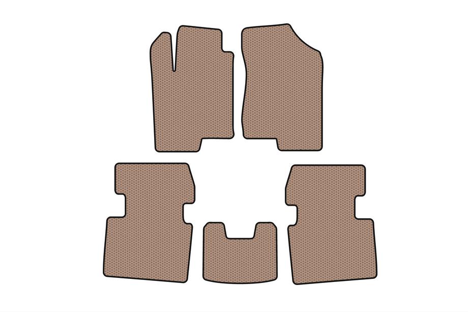 Hyundai Sonata NF 2004–2009 Rubberen automatten Carsuit (Beige) Image