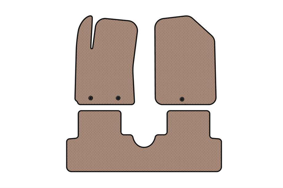 Hyundai I-10 2014–2017 Rubberen automatten Carsuit (HB, beige) Image