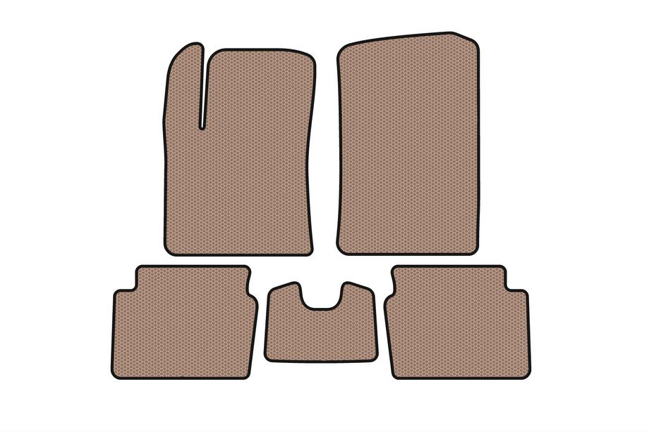 Hyundai I-10 2008–2013 Rubberen automatten Carsuit (HB, beige) Image