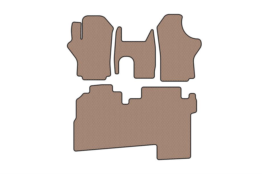 Hyundai H200, H1, Starex 1998–2007 Rubbermatten Carsuit (2004-2007, 2 rijen, 8-zits, beige) Image