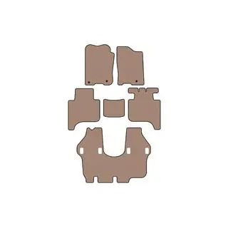 Rubberen automatten Carsuit (3 rijen, 2004-2008, beige)
