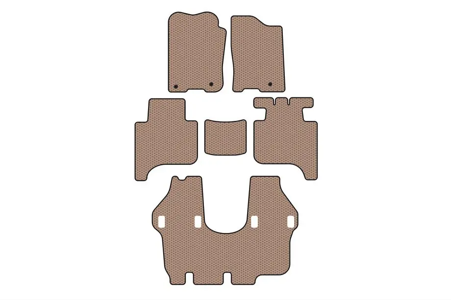 Infiniti QX56 2004–2010 Rubberen automatten Carsuit (3 rijen, 2004-2008, beige) Image
