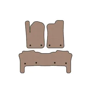 Rubberen automatten Carsuit (Beige)