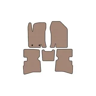 Rubberen automatten Carsuit (Beige)