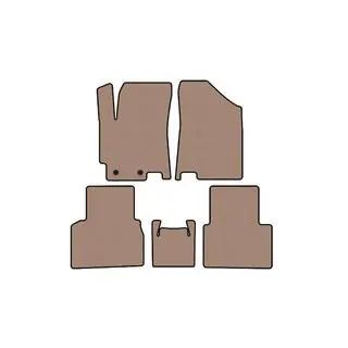 Rubberen automatten Carsuit (Beige) foto 1