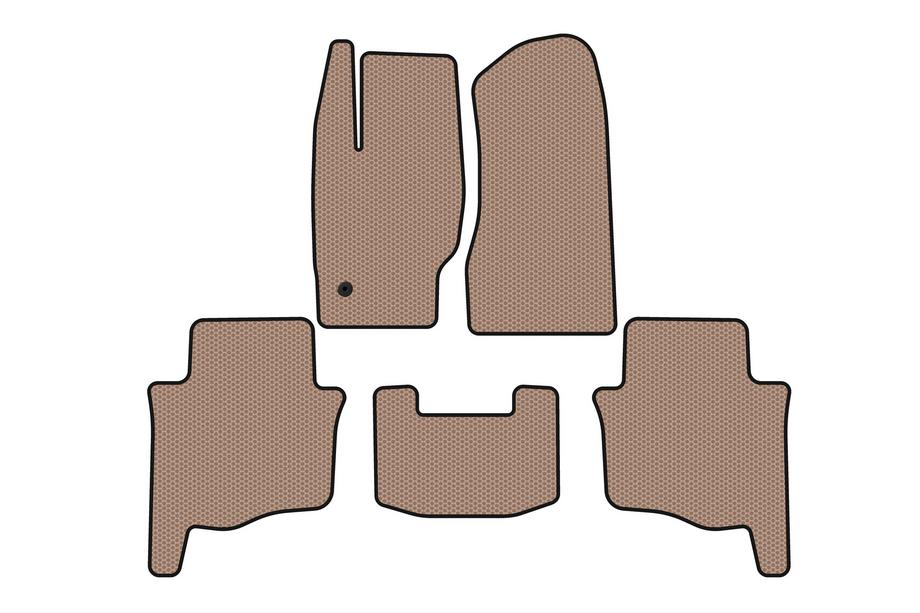 Jeep Grand Cherokee WK 2004–2010 Rubberen automatten Carsuit (Beige) Image