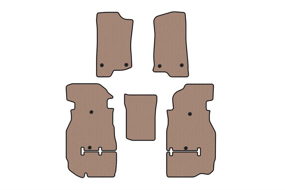 Jeep Wrangler 2018– Carsuit rubberen automatten (Rubicon Unlimited/5-deurs, beige) Image
