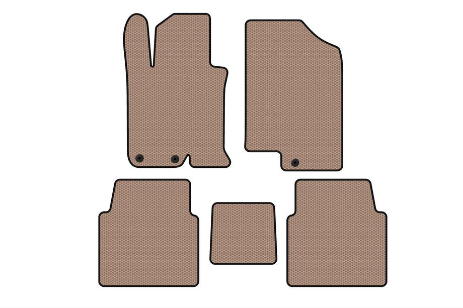 Kia Optima 2010–2016 Rubberen automatten Carsuit V-1 (SD, beige) Image