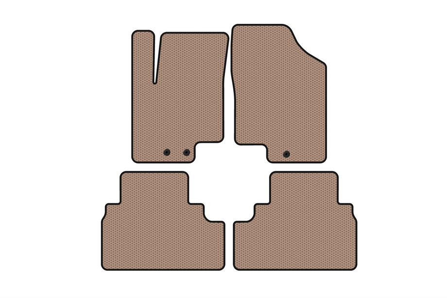Kia Venga 2010–2019 Rubberen automatten Carsuit (Beige) Image