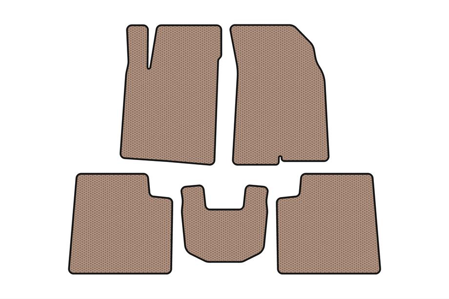 Kia Opirus 2003–2010 Rubberen automatten Carsuit (Beige) Image