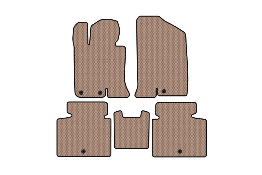 Kia Optima 2010–2016 Rubberen automatten Carsuit V-2 (SD, beige) Image