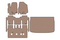 Kia Sedona 2014–2020 Carsuit rubberen automatten (volledige set, 8-zits, beige) foto 1
