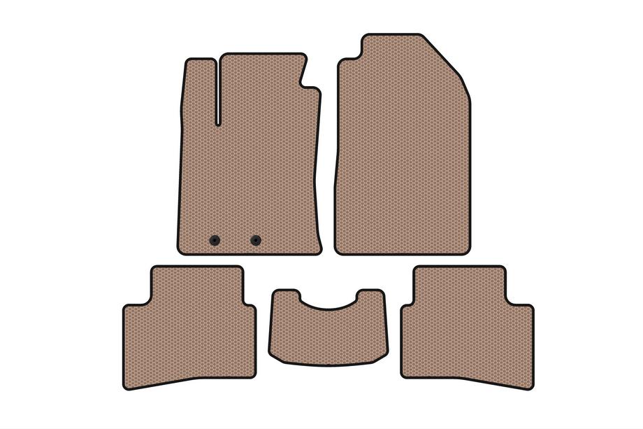 Kia Stonic 2017– Rubberen automatten Carsuit (2017-2019, beige) Image