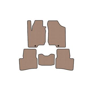 Rubberen automatten Carsuit (HB, 3-deurs, beige) foto 1