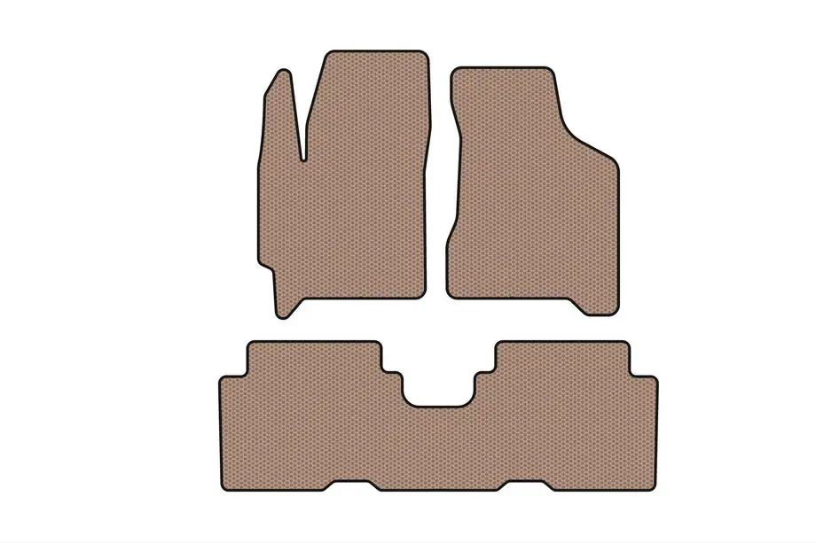 Kia Carens 1999–2012 Rubberen automatten Carsuit (Beige) Image