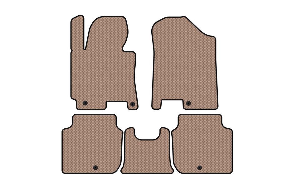 Kia Forte 2008–2024 Rubberen automatten Carsuit (2012-2016, beige) Image