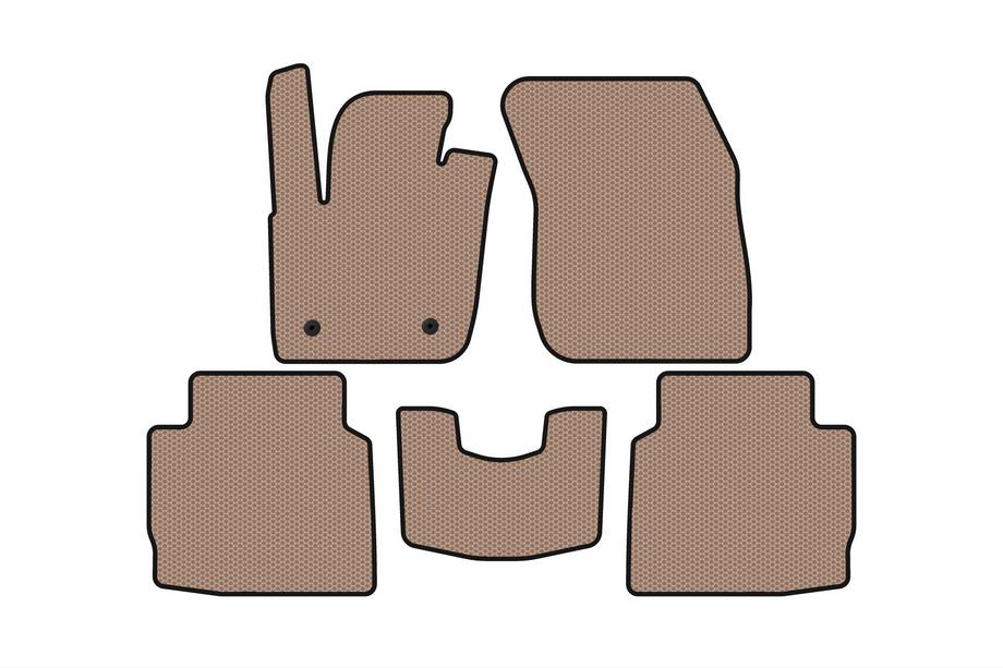 Lincoln MKZ 2012–2020 Rubberen vloermatten voor het interieur Carsuit (2016-2020, SD, beige) Image