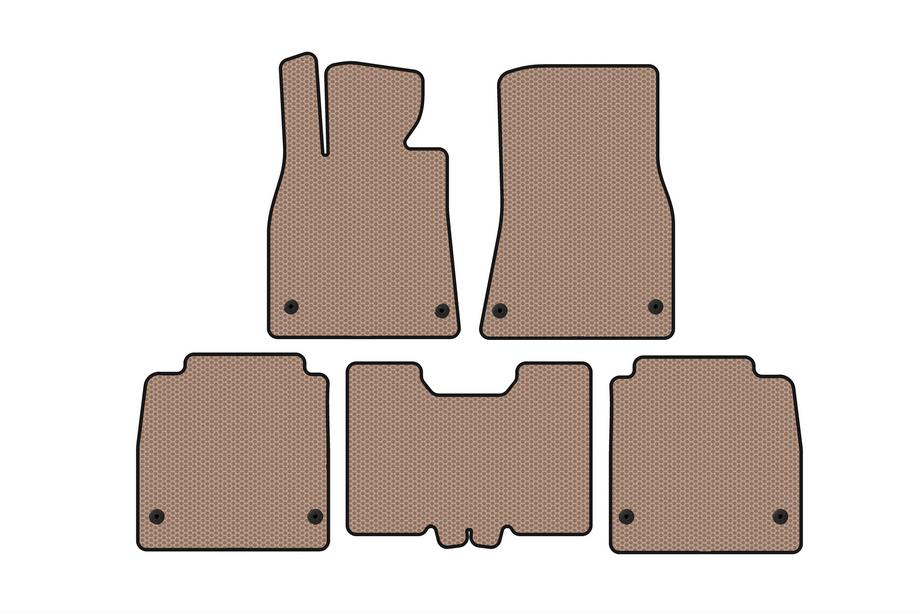 Lexus LS 2007–2017 Rubberen automatten Carsuit (2007-2010, SD, lange wielbasis, beige) Foto 1