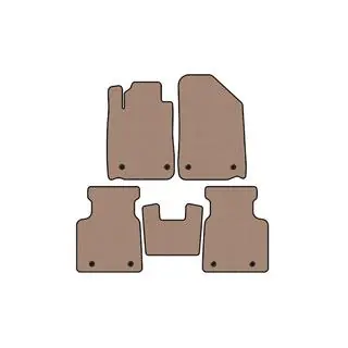 Rubberen automatten Carsuit (Beige)