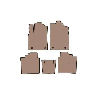 Rubberen automatten Carsuit (Beige) foto 1
