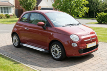 Fiat 500/500L 2013–2022 Side steps Allmond Grey (2 stuks, aluminium) foto 1