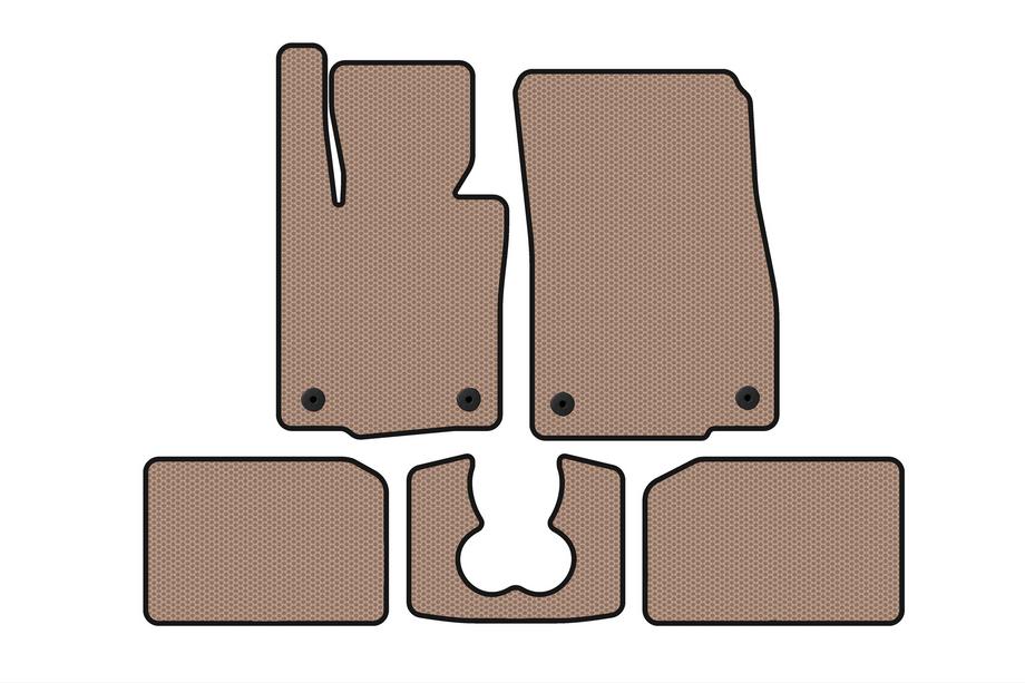Mini Cooper F55/56/57 2014–2023 Carsuit rubber automatten voor S F55, 5-deurs, beige Image