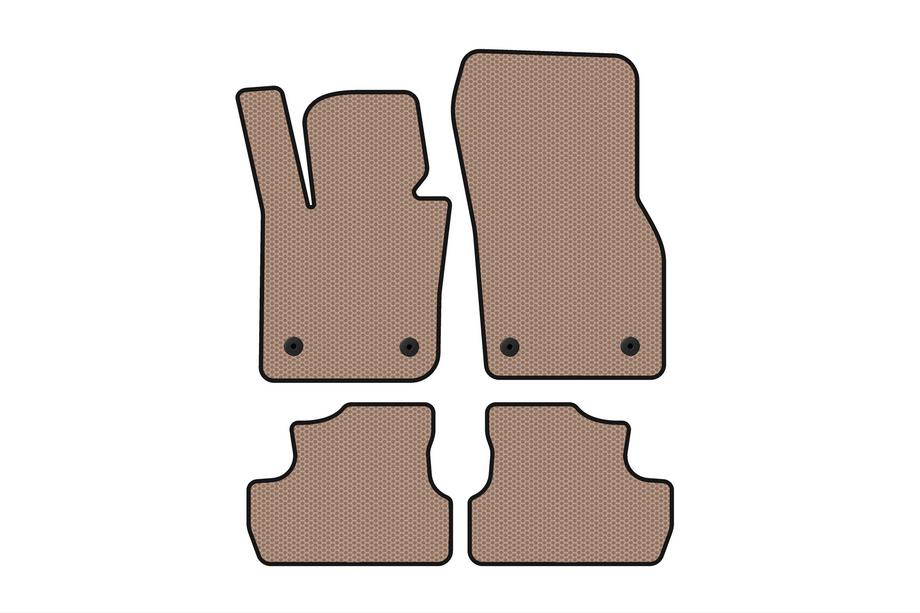 Mini Cooper F55/56/57 2014–2023 Rubberen vloermatten Carsuit (voor S F56, beige) Foto 1
