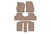 Mazda 5 2010–2018 Carsuit rubberen automatten voor het interieur (3 rijen, beige) foto 1