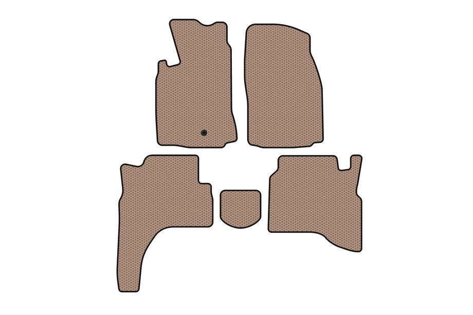 Mitsubishi Pajero Sport 1996–2007 Rubberen automatten Carsuit (Beige) Foto 1