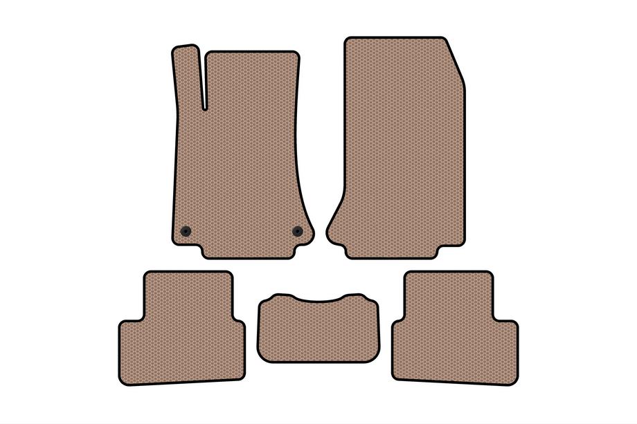 Smart 1998–2007 Rubberen automatten Carsuit (2003-2007, Coupé, beige) Image