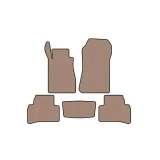 Rubberen automatten Carsuit (Coupé, beige) foto 1