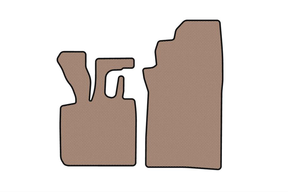 Smart 1998–2007 Rubberen automatten Carsuit (1998-2003, Cabriolet, beige) Foto 1
