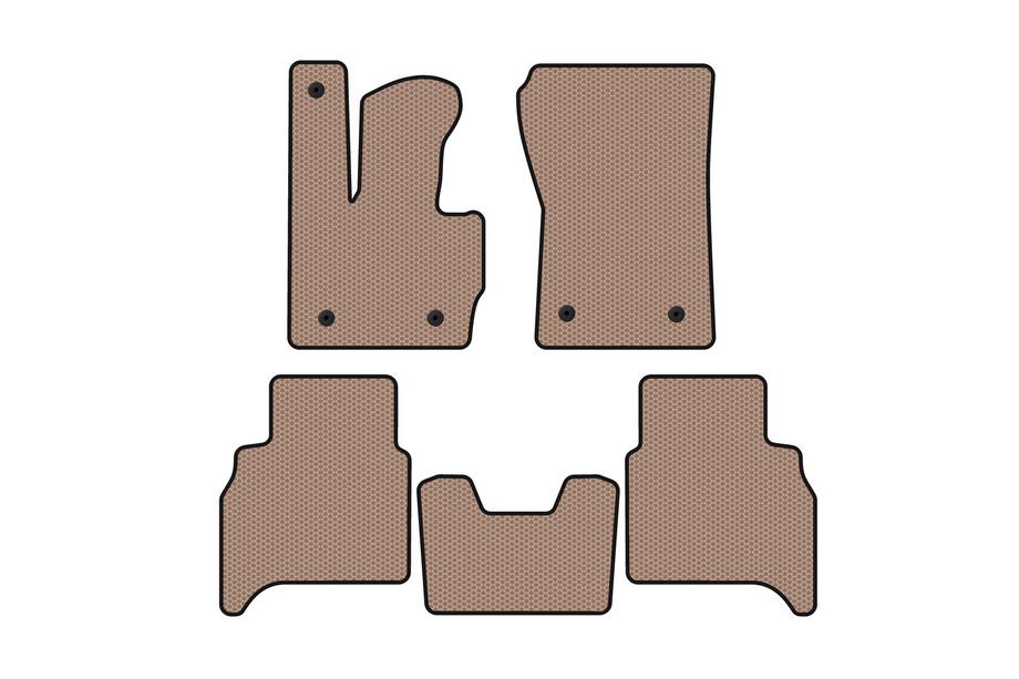 Mercedes G-Klasse W463 2018–2024 Carsuit rubberen automatten (automaat, beige) Image