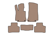 Mercedes EQC 2019–2023 Rubberen automatten Carsuit (Beige) foto 1