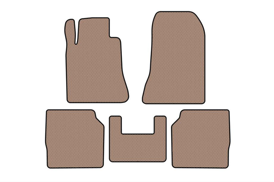 Mercedes S-class W140 1991–1998 Rubberen automatten Carsuit (SD, lange wielbasis, beige) Image