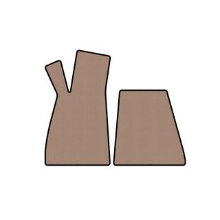 Rubberen automatten Carsuit (Roadster, Beige) Smart 1998–2007 foto 1