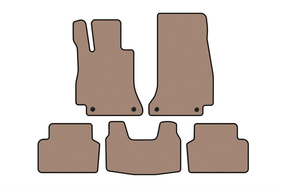 Mercedes E-class W213 2016–2023 Rubberen automatten Carsuit (SD, beige) Foto 1