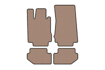 Mercedes CL-klasse C215 1999–2006 Rubberen automatten Carsuit (Beige) foto 1
