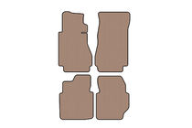 Mercedes W123 1975–1986 Rubberen automatten Carsuit (Beige) foto 1